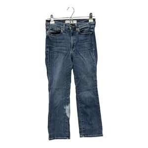 AYR The Bomb Pop Straight Leg High Rise Denim Blue Jeans Size 27S Bleached